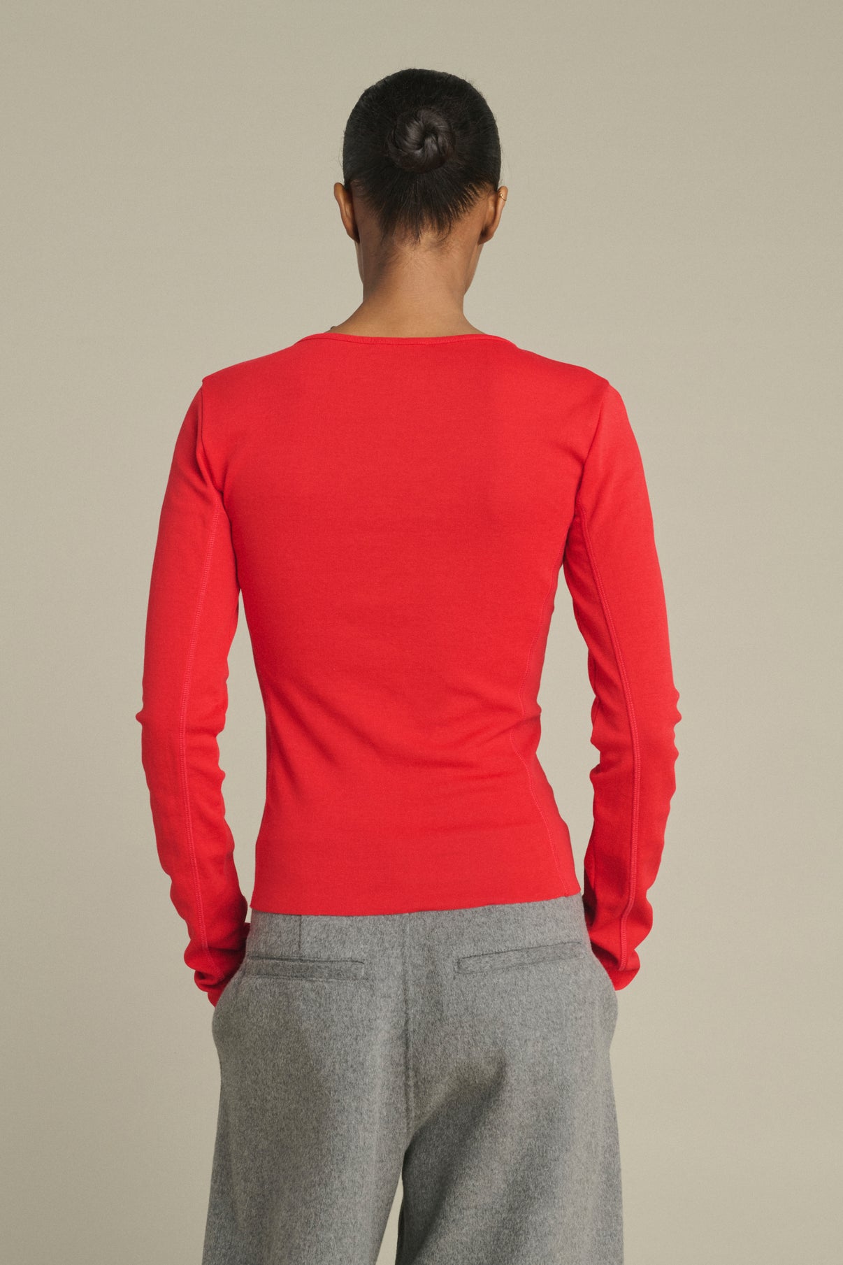 Camiseta Lester - Rojo - Algodón - Mujer vue 4