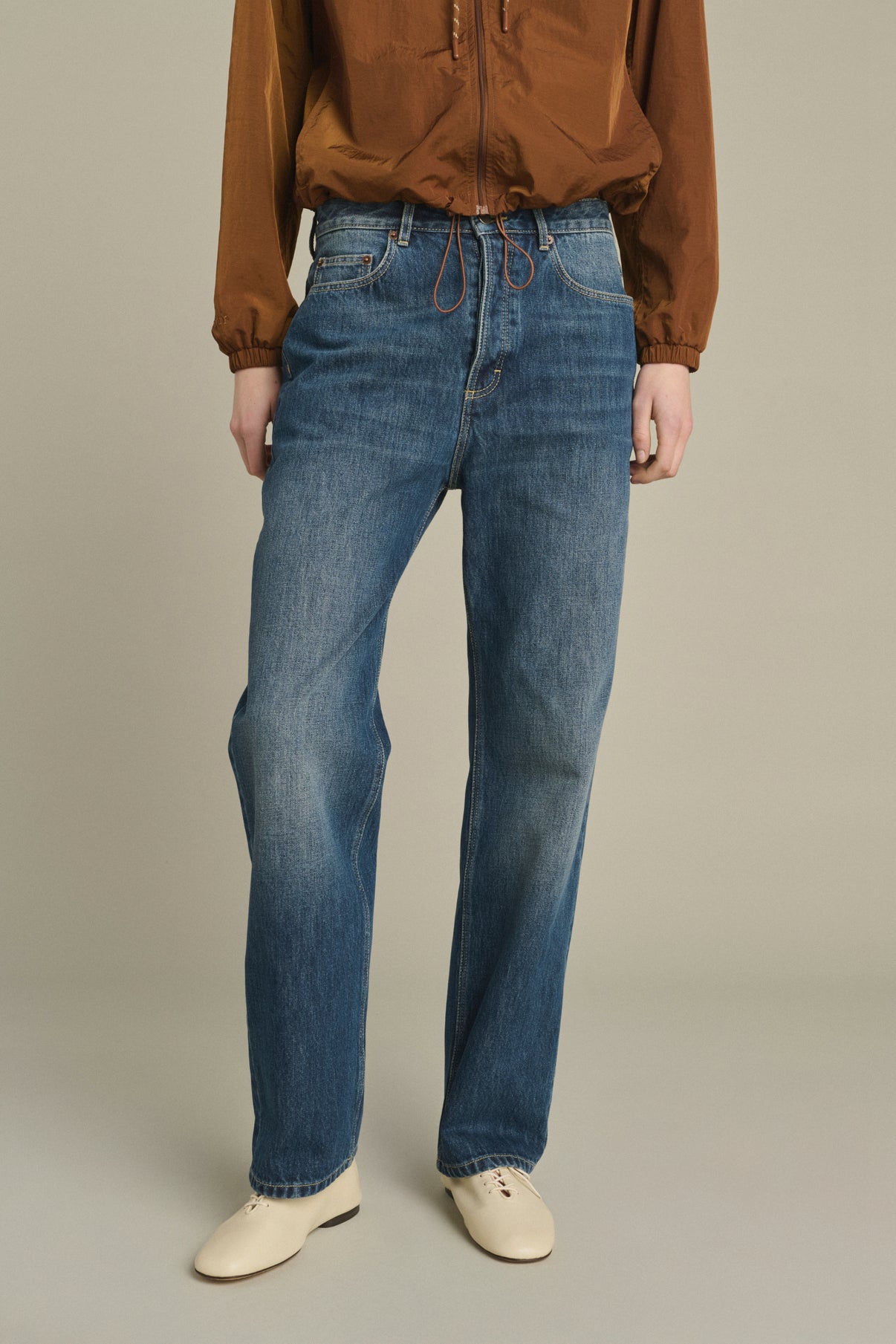 Vaqueros Lucien - Denim Azul Desteñido - Algodón - Mujer vue 3