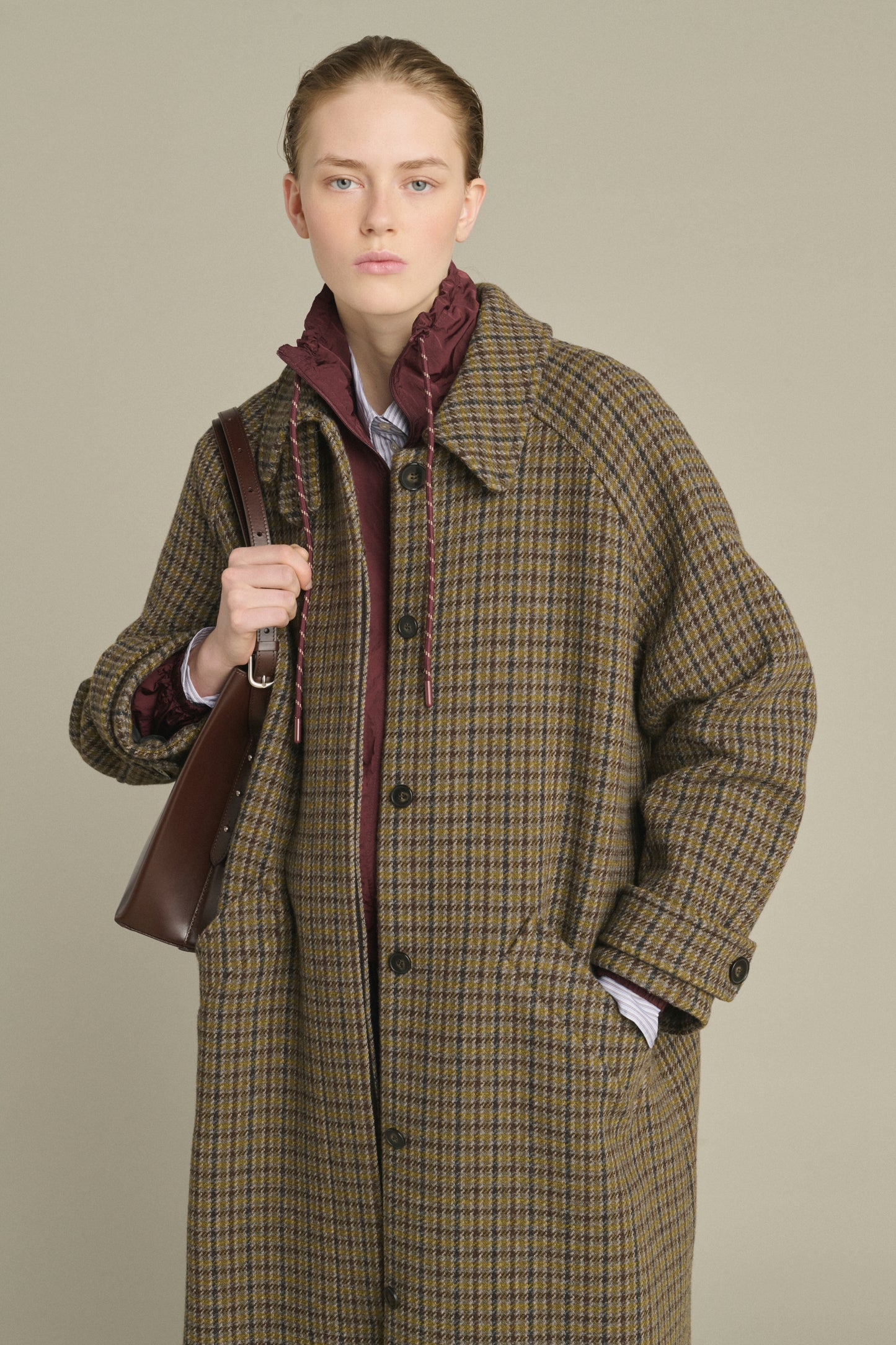 Manteau Berlin - Gris/Kaki - Laine - Femme