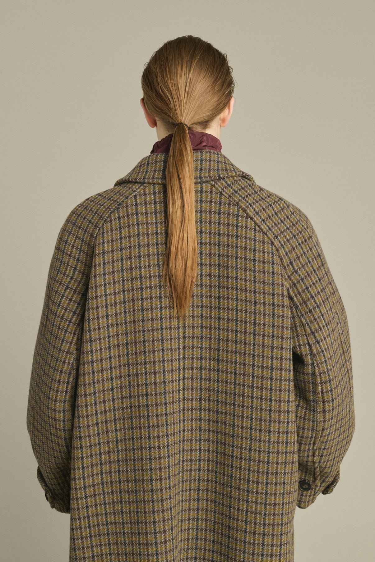 Manteau Berlin - Gris/Kaki - Laine - Femme vue 4