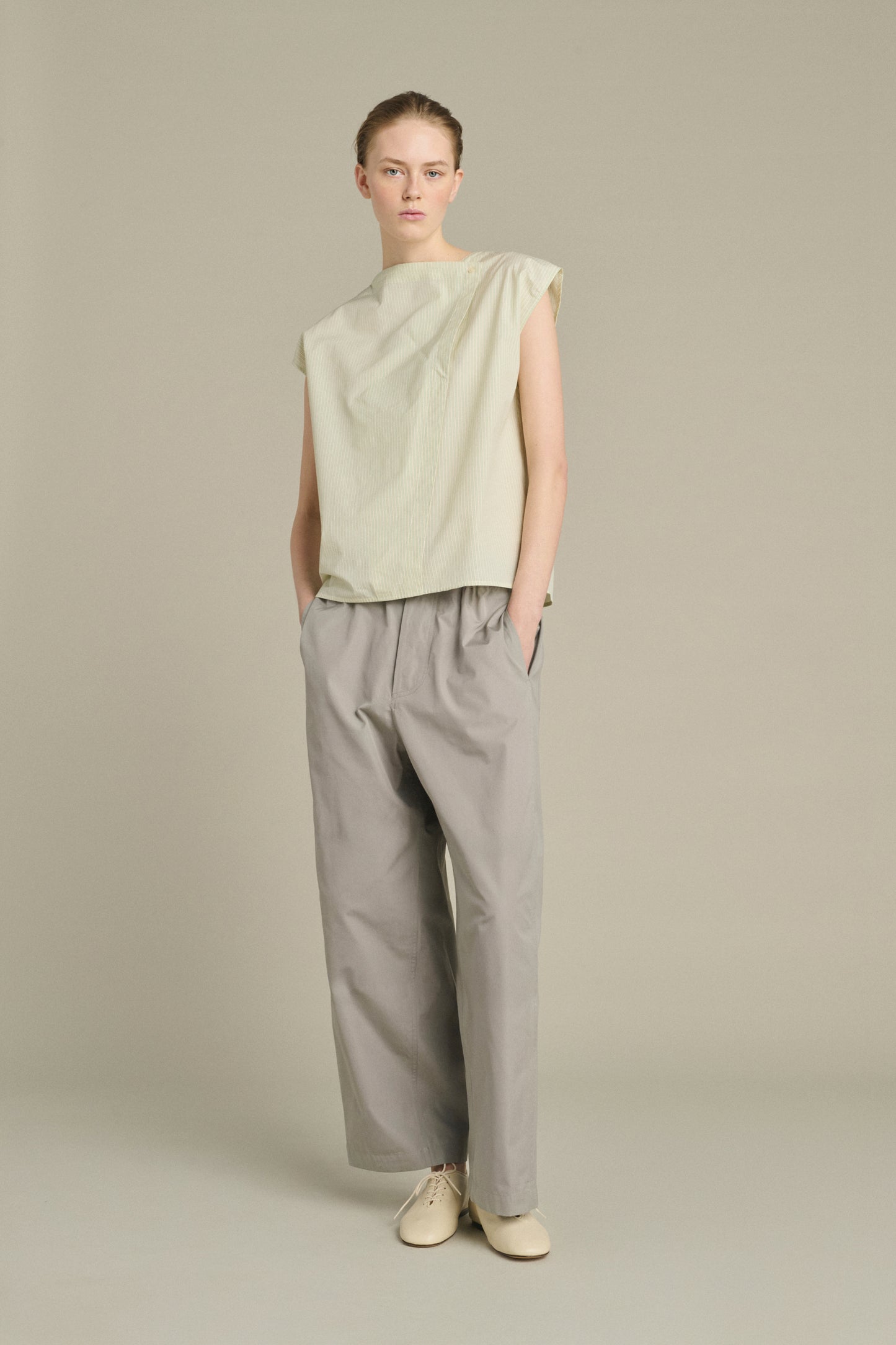 Pantalón Hugues - Gris - Algodón - Mujer