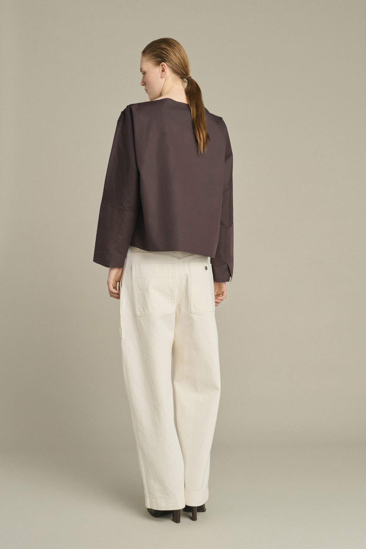 Blusa Kate - Higo/Marrón Oscuro - Algodón - Mujer vue 2