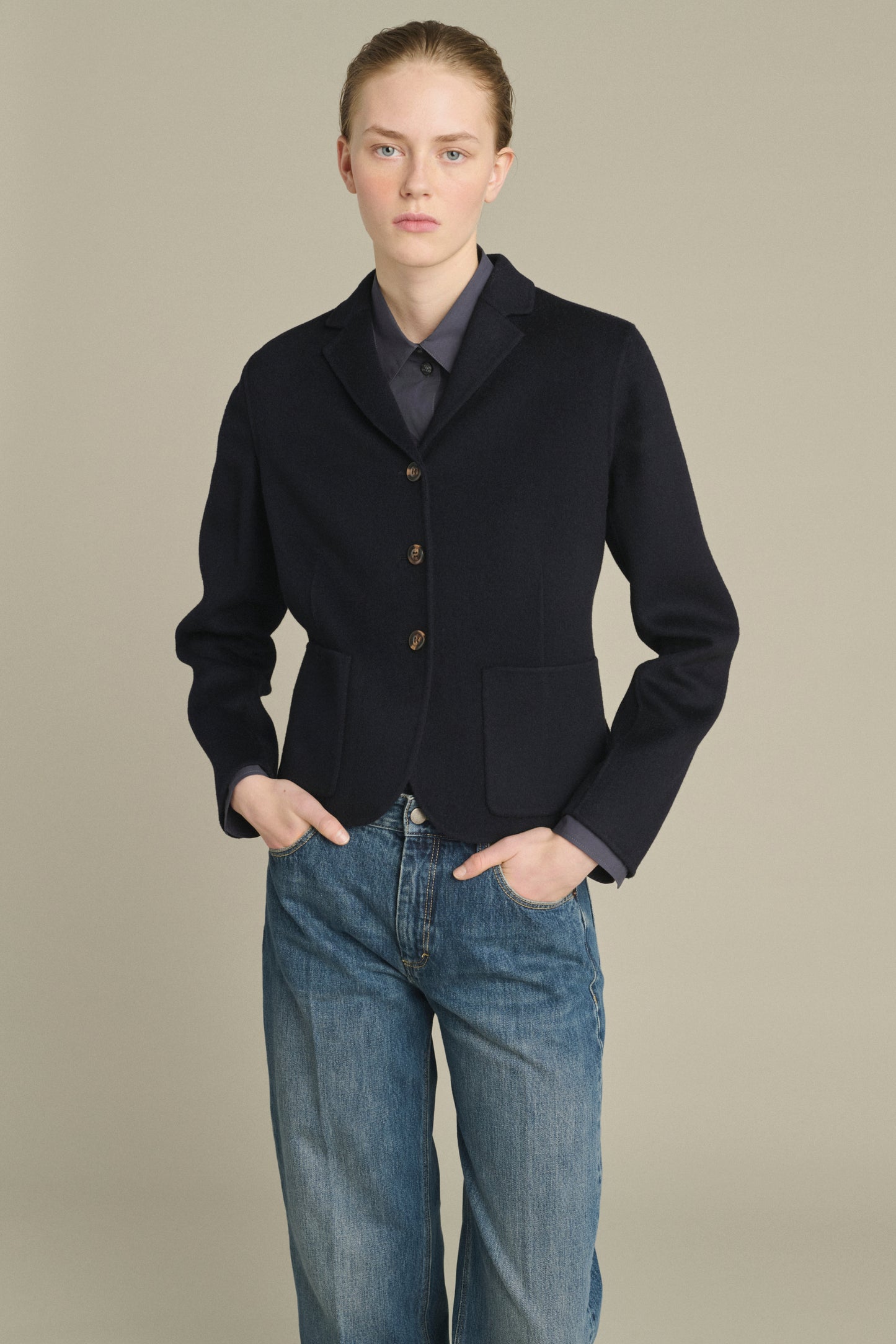 Veste Hespera - Deep Navy - Laine - Femme