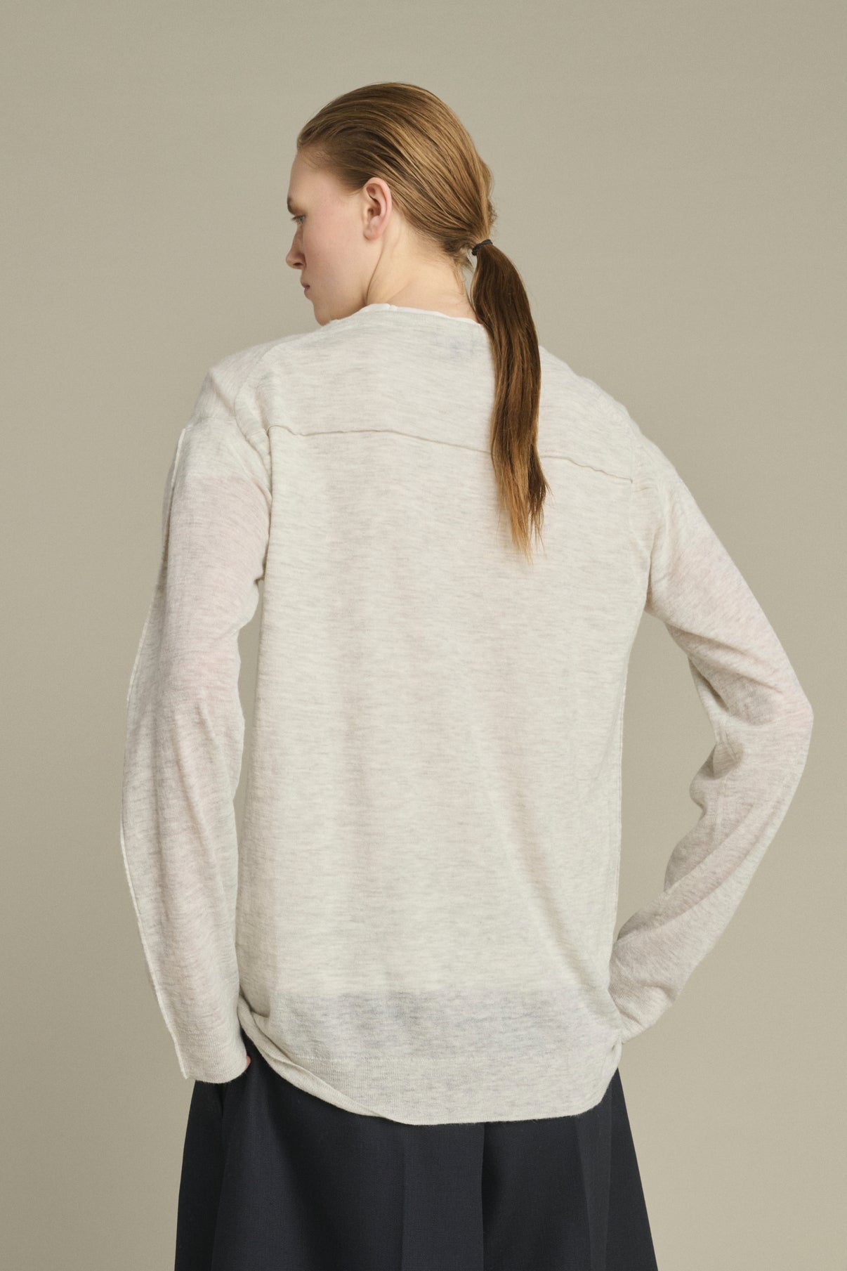 Pull Khloe - Gris Clair - Femme vue 4