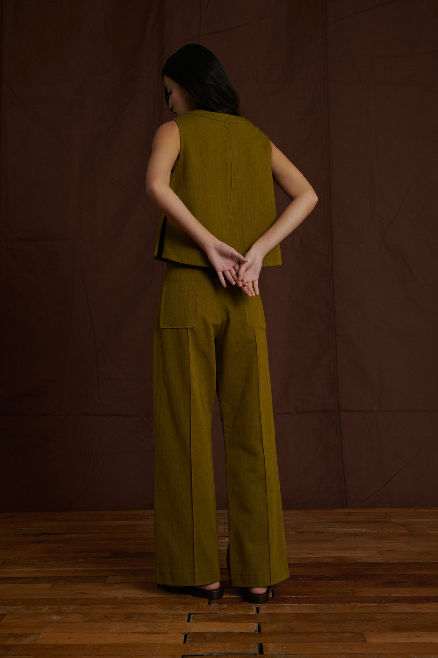 Top Pampa - Kaki - Coton - Femme