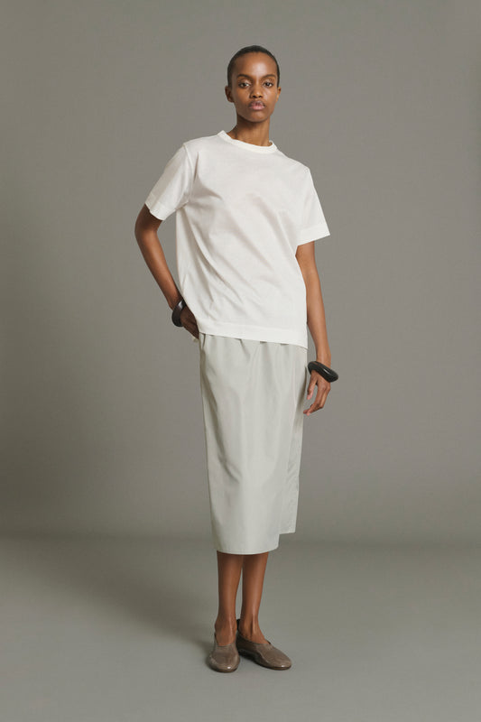 Camiseta Basic - Blanco algodón mercerizado mujer - Soeur