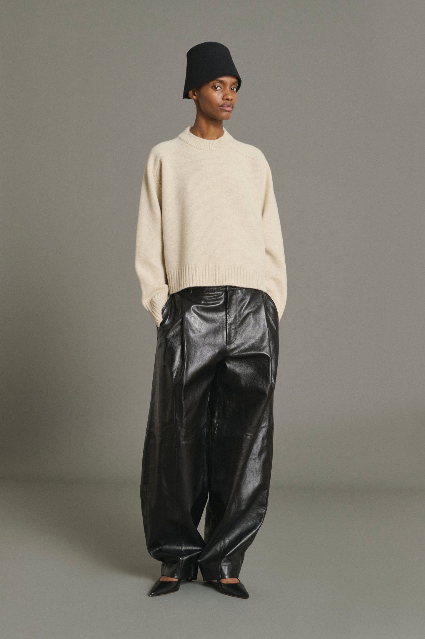 Pull Will - Écru Chiné - Laine Mérinos - Femme