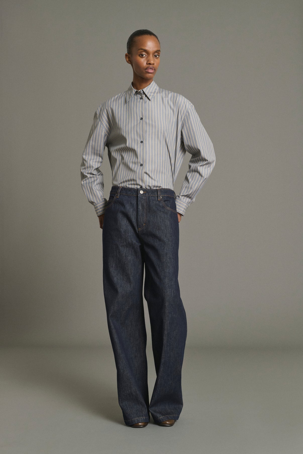 Vaqueros Calvin - Raw Denim recto Femme - Soeur vue 5