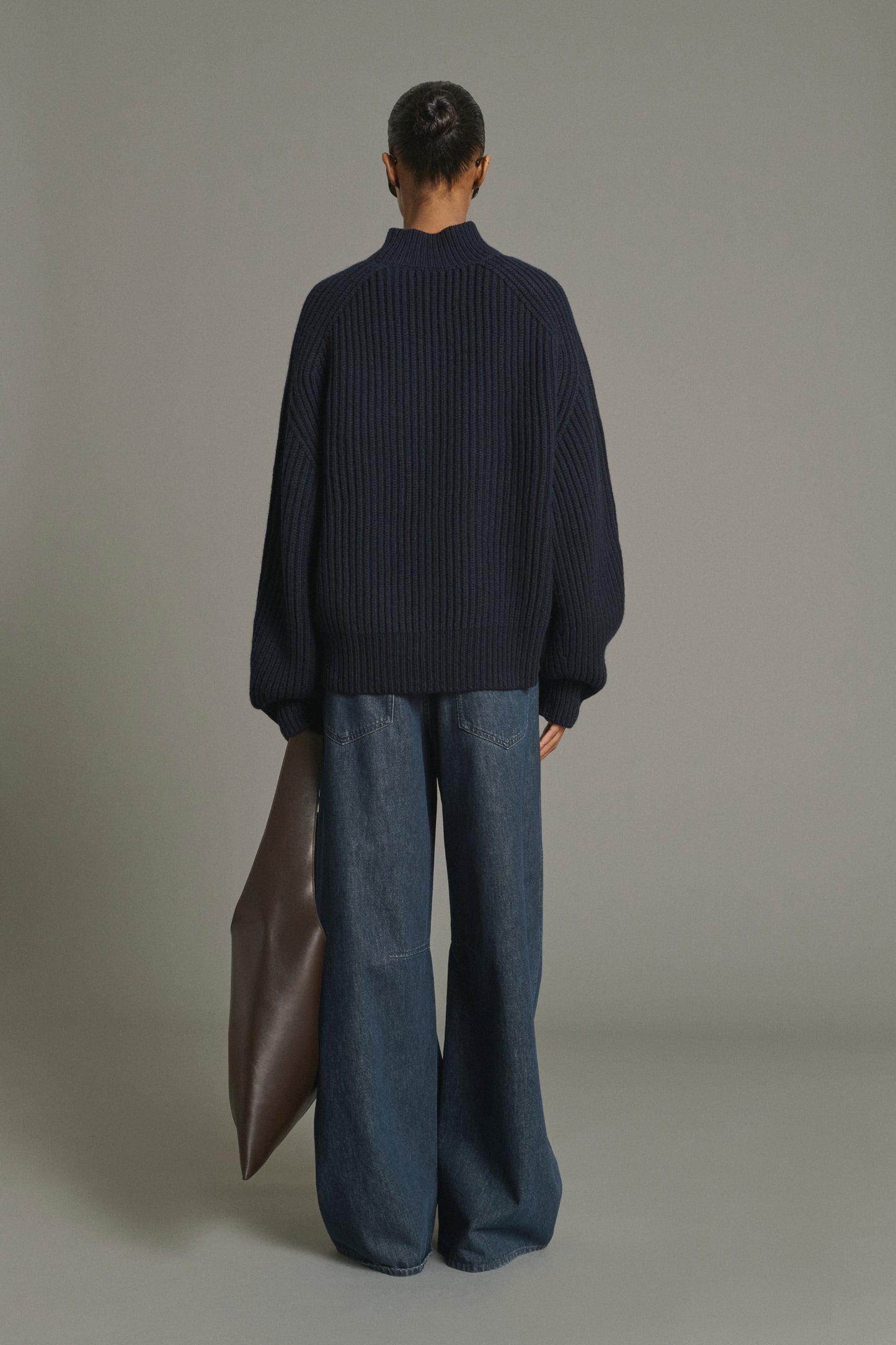 Jersey Flamand - Navy lana merina costillas gruesas - Soeur