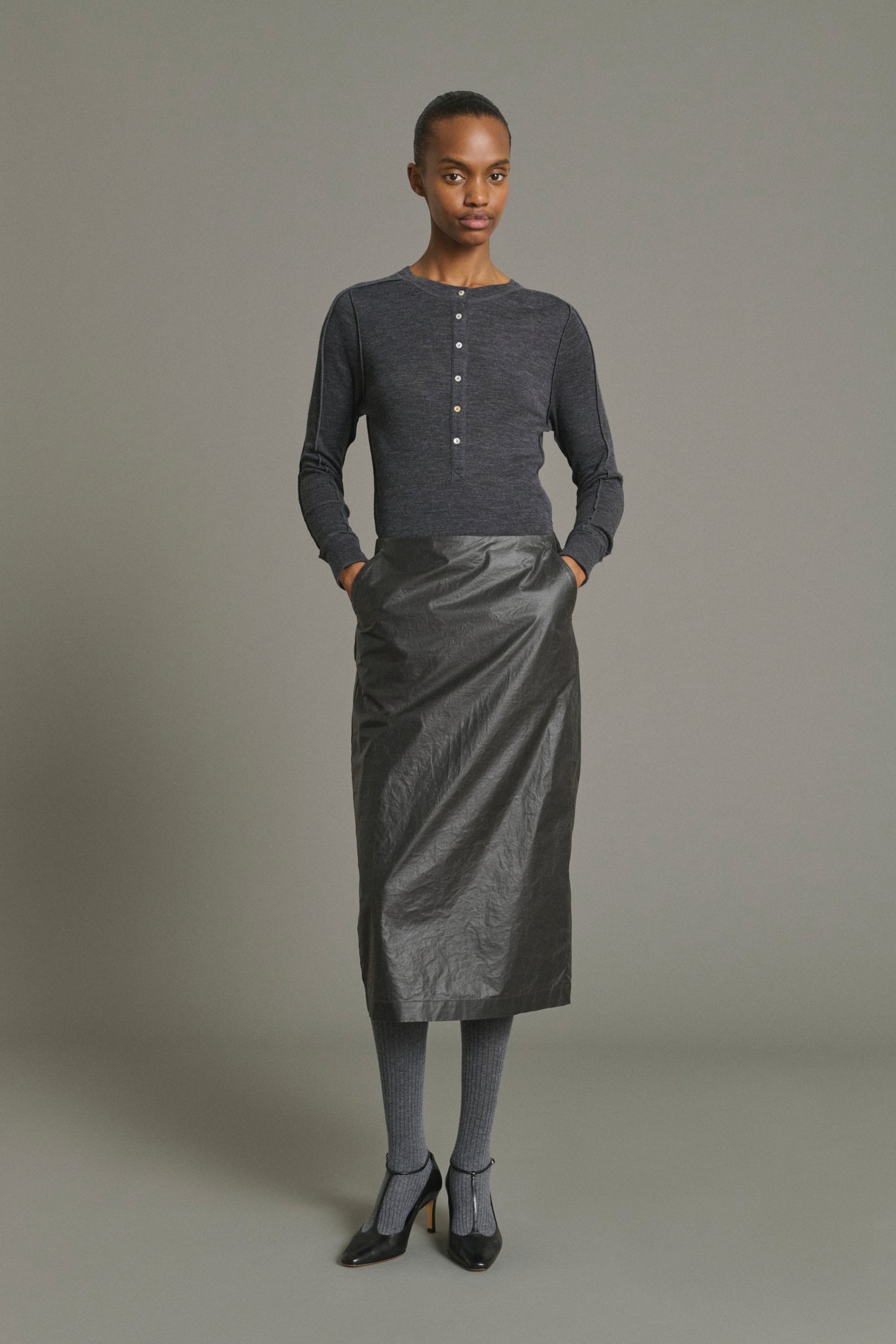 Jupe Flavia - Marron Foncé - Coton - Femme