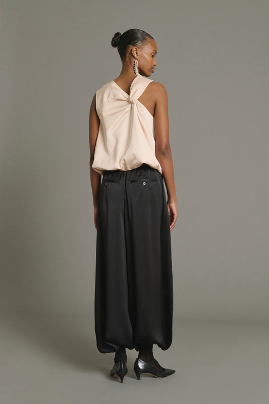 Pantalón Leopold - Negro - Seda - Mujer