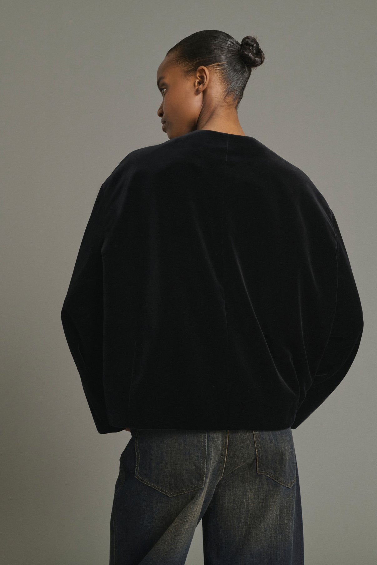 Veste Louis - Noir - Coton - Femme vue 4