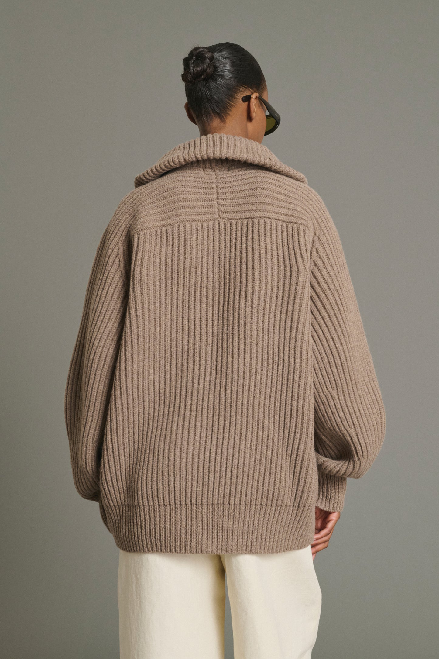 Veste Jasper - Beige Chiné - Laine Mérinos - Femme