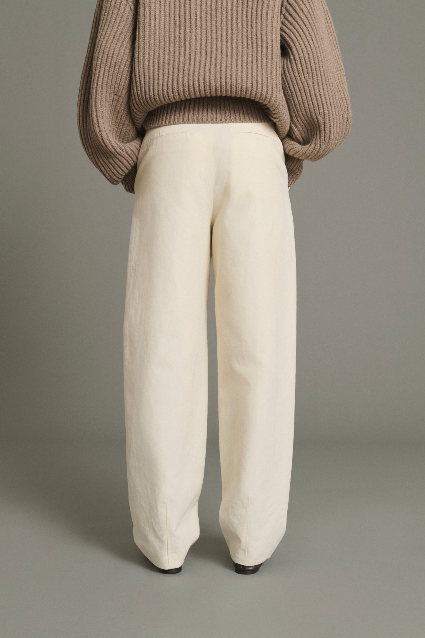 Pantalon Baptiste - Écru - Coton - Femme