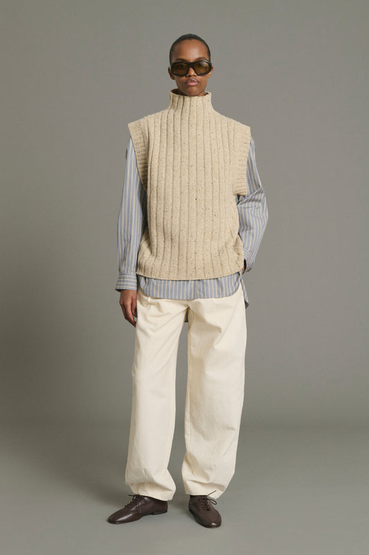Pull Jethro - Beige Clair - Laine - Femme