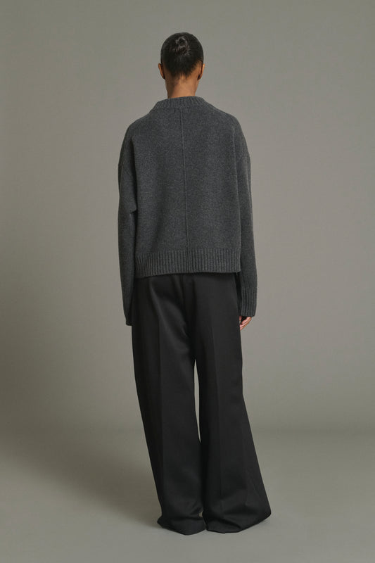 Pull Julie - Gris Anthracite - Laine Mérinos - Femme
