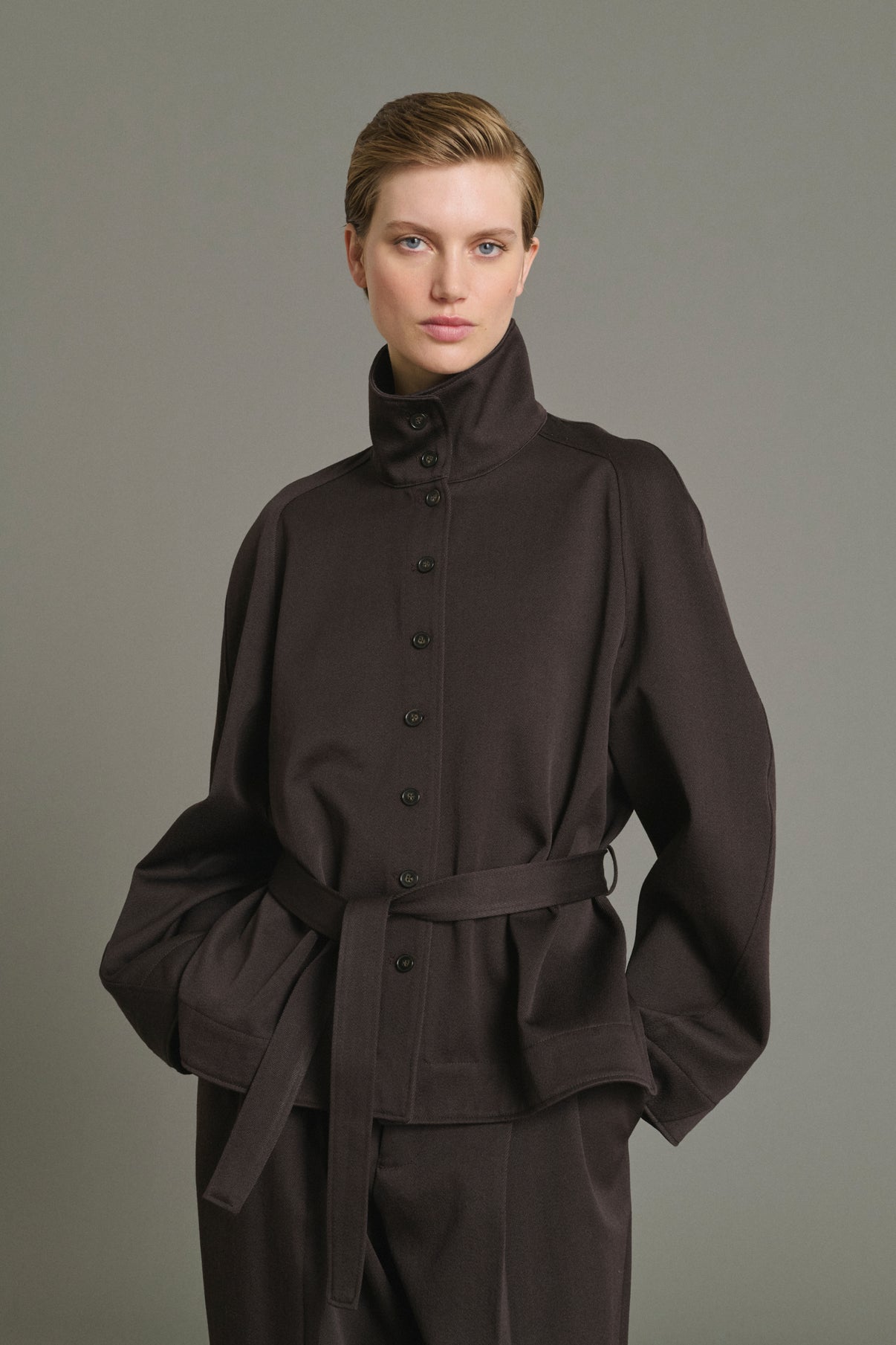 Veste Geode - Ébène - Laine - Femme vue 2