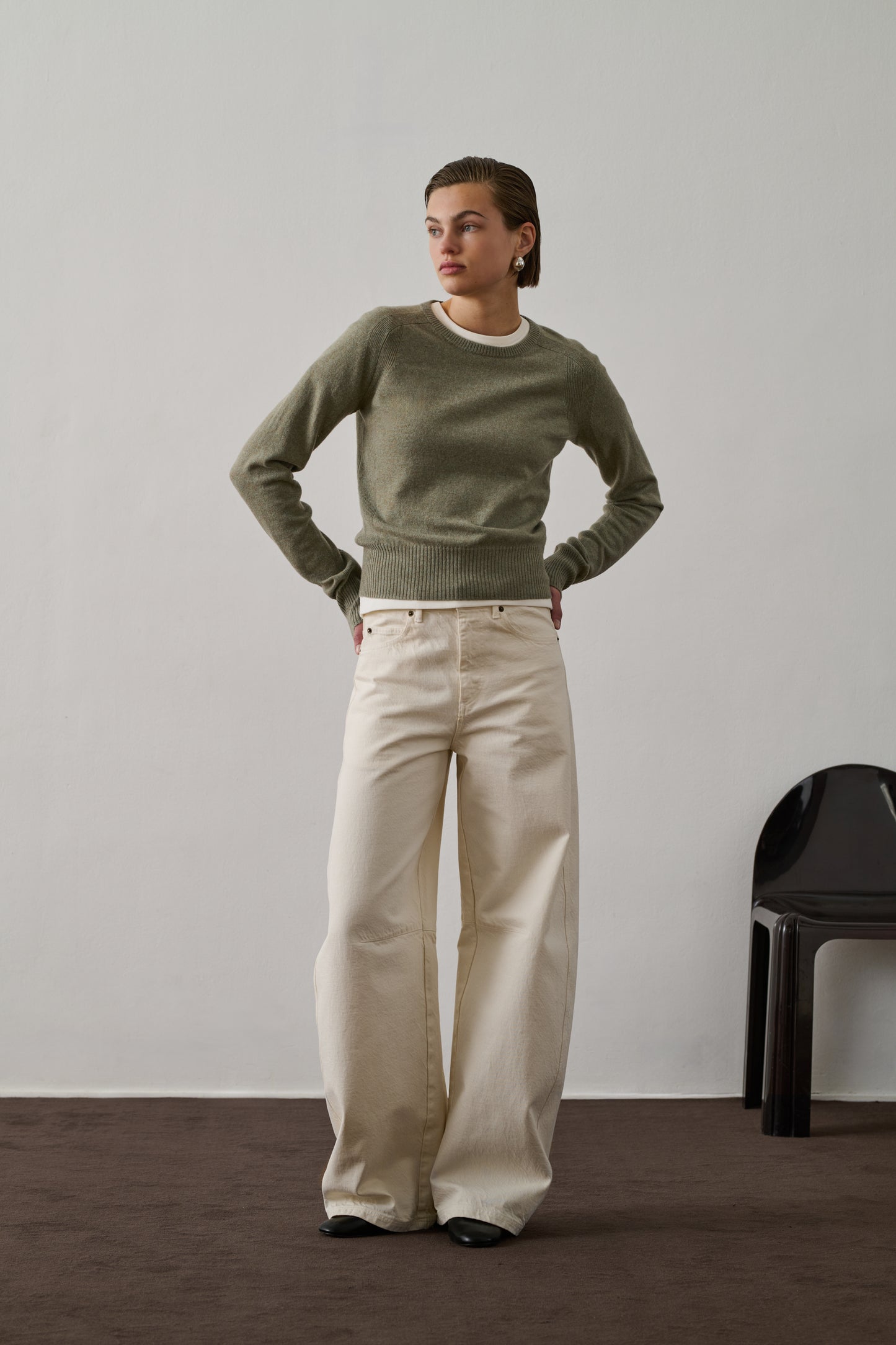 Pull Galway - Gris/Bleu - Cachemire - Femme