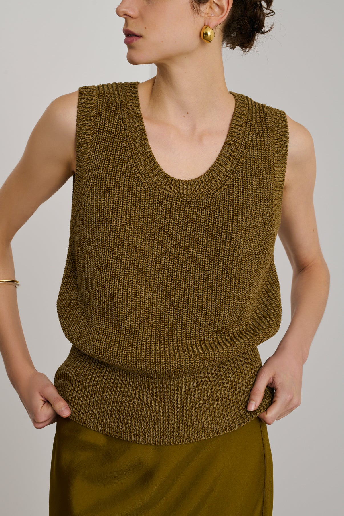 Pull Danny - Bronze - Coton - Femme vue 1