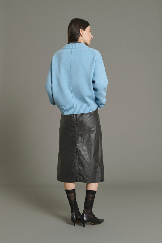 Jersey Julie - Azul Claro - Lana Merino - Mujer