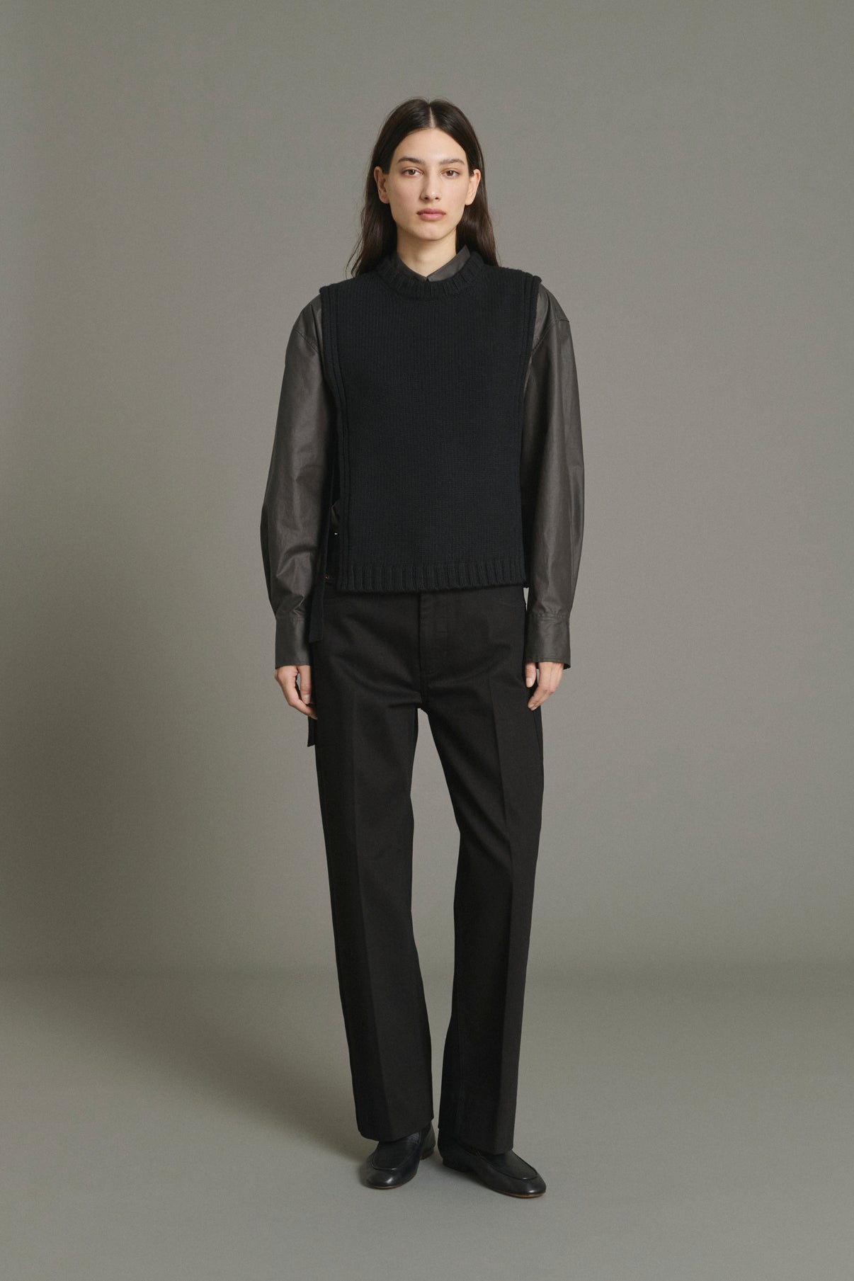 Jersey Uzel - Negro - Lana - Mujer vue 1