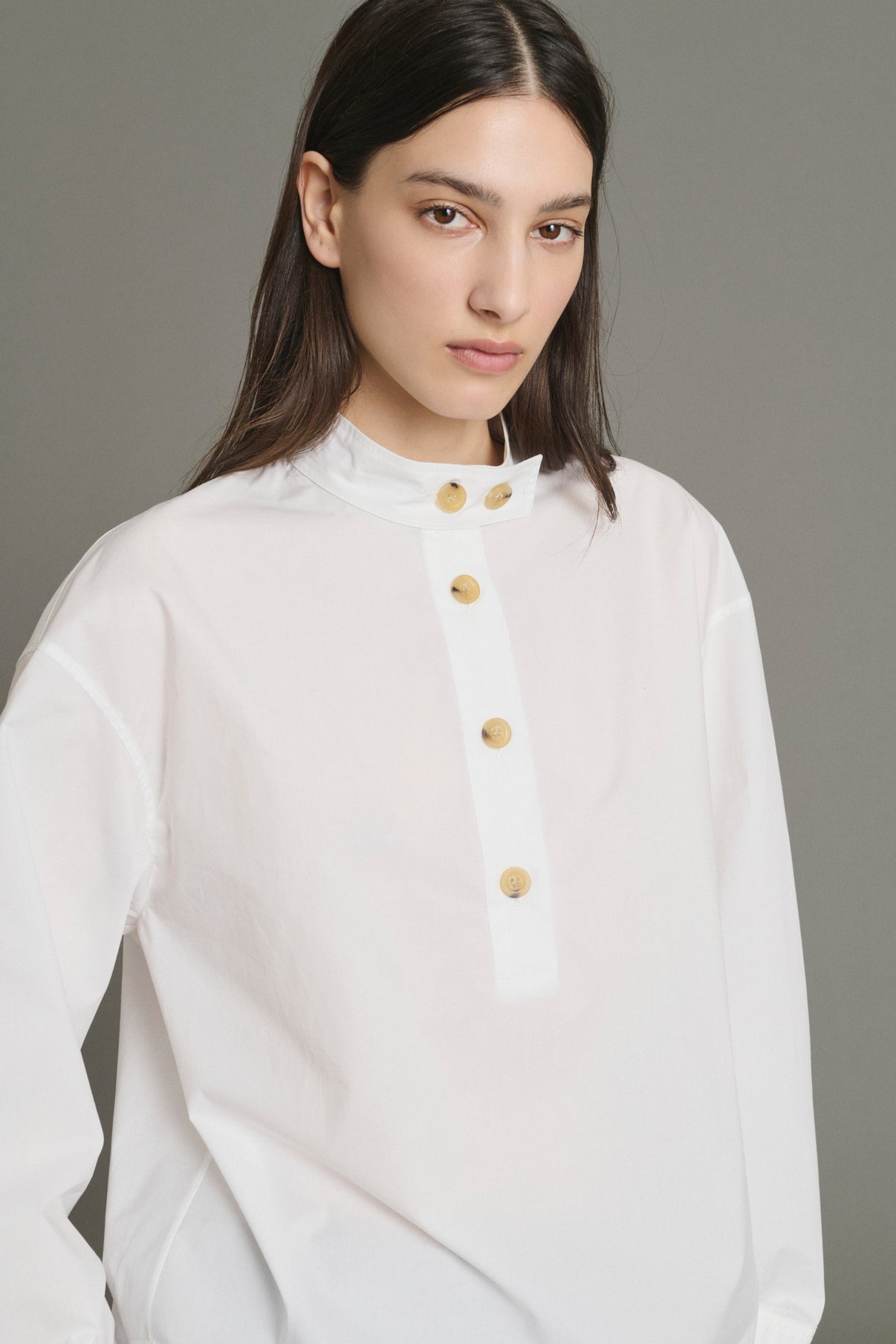 Blusa Lizzie - Blanco Roto - Algodón - Mujer vue 5