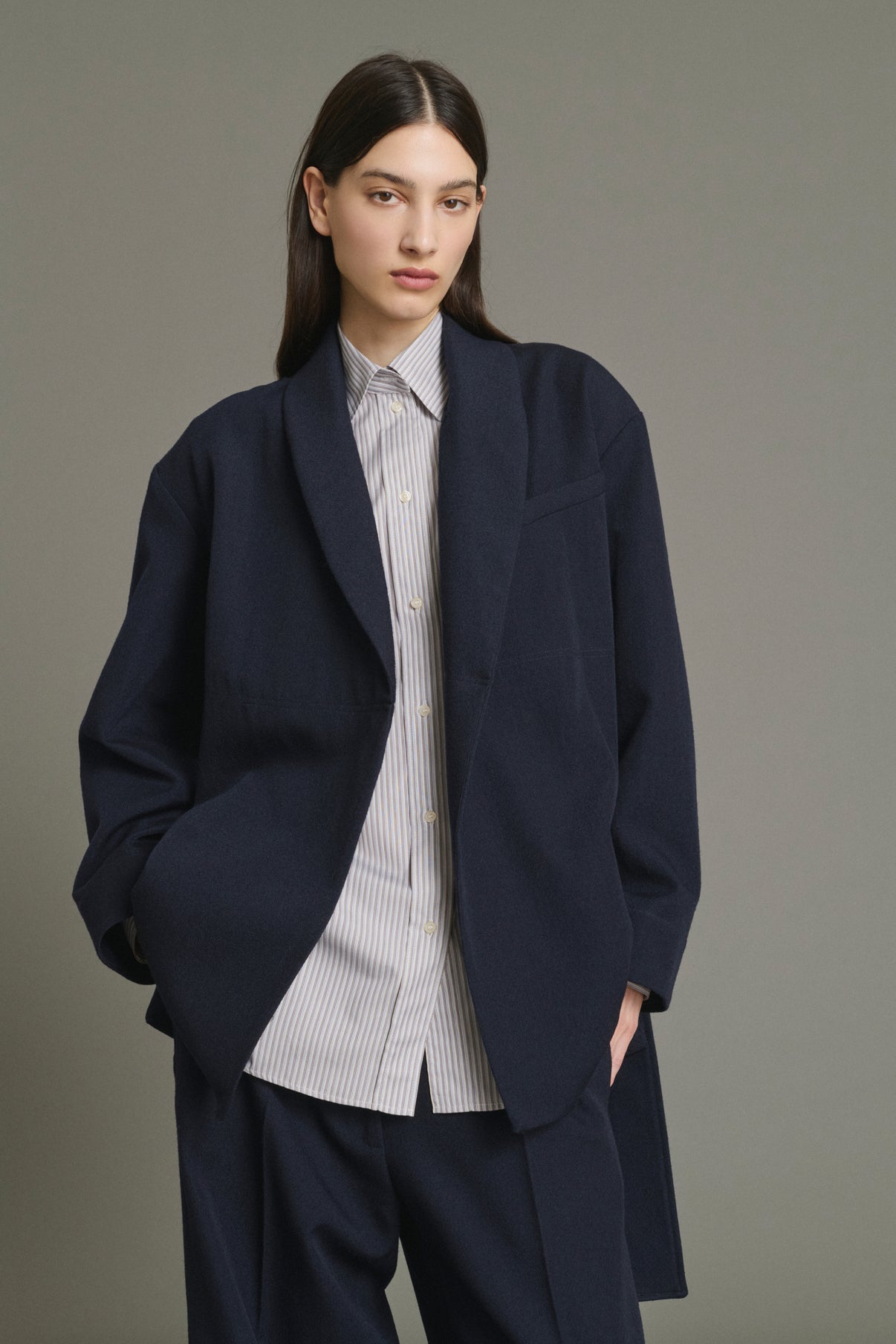 Chaqueta Come - Navy - Lana - Mujer vue 5