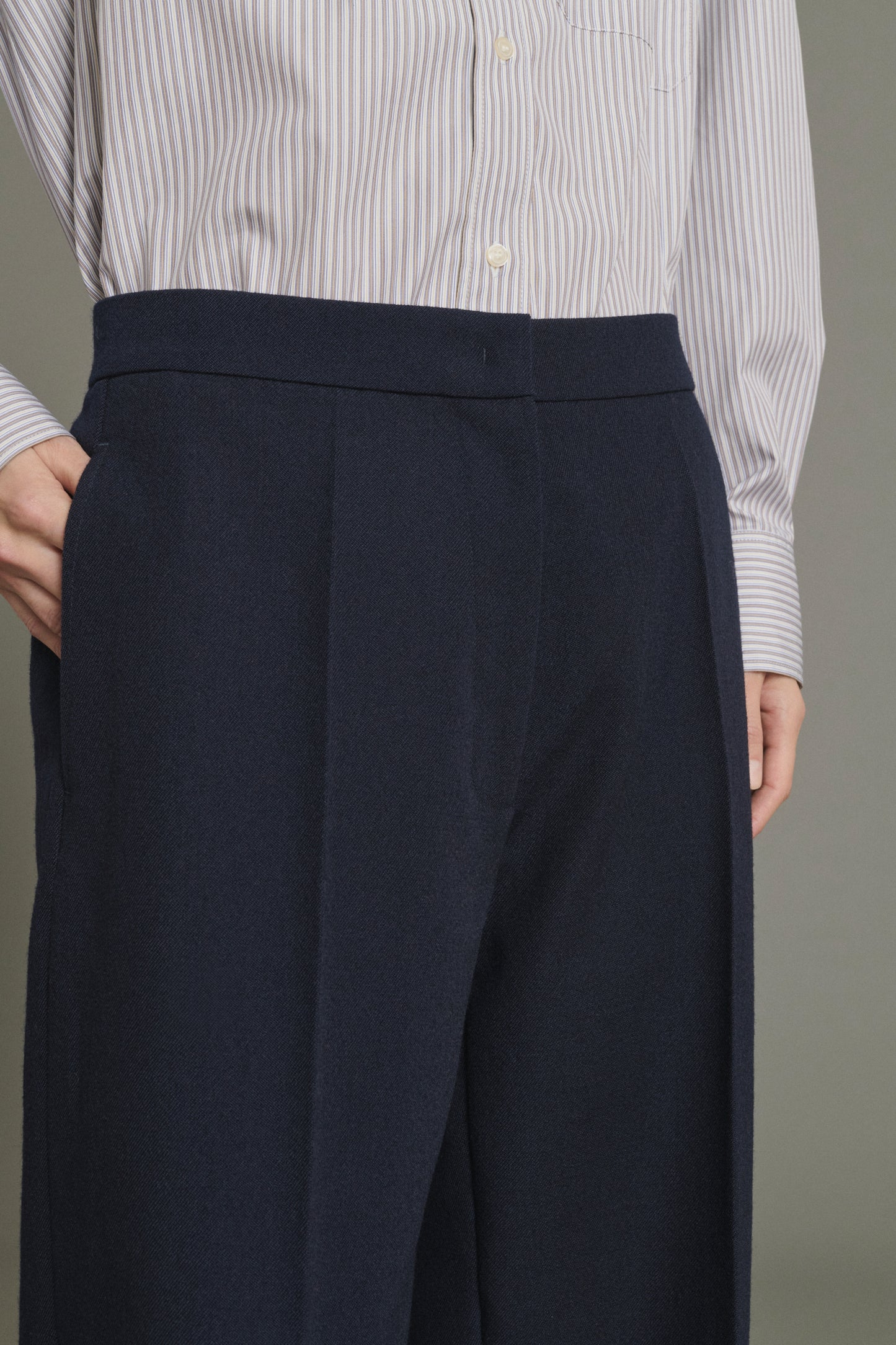 Pantalon Kobe - Navy - Laine - Femme