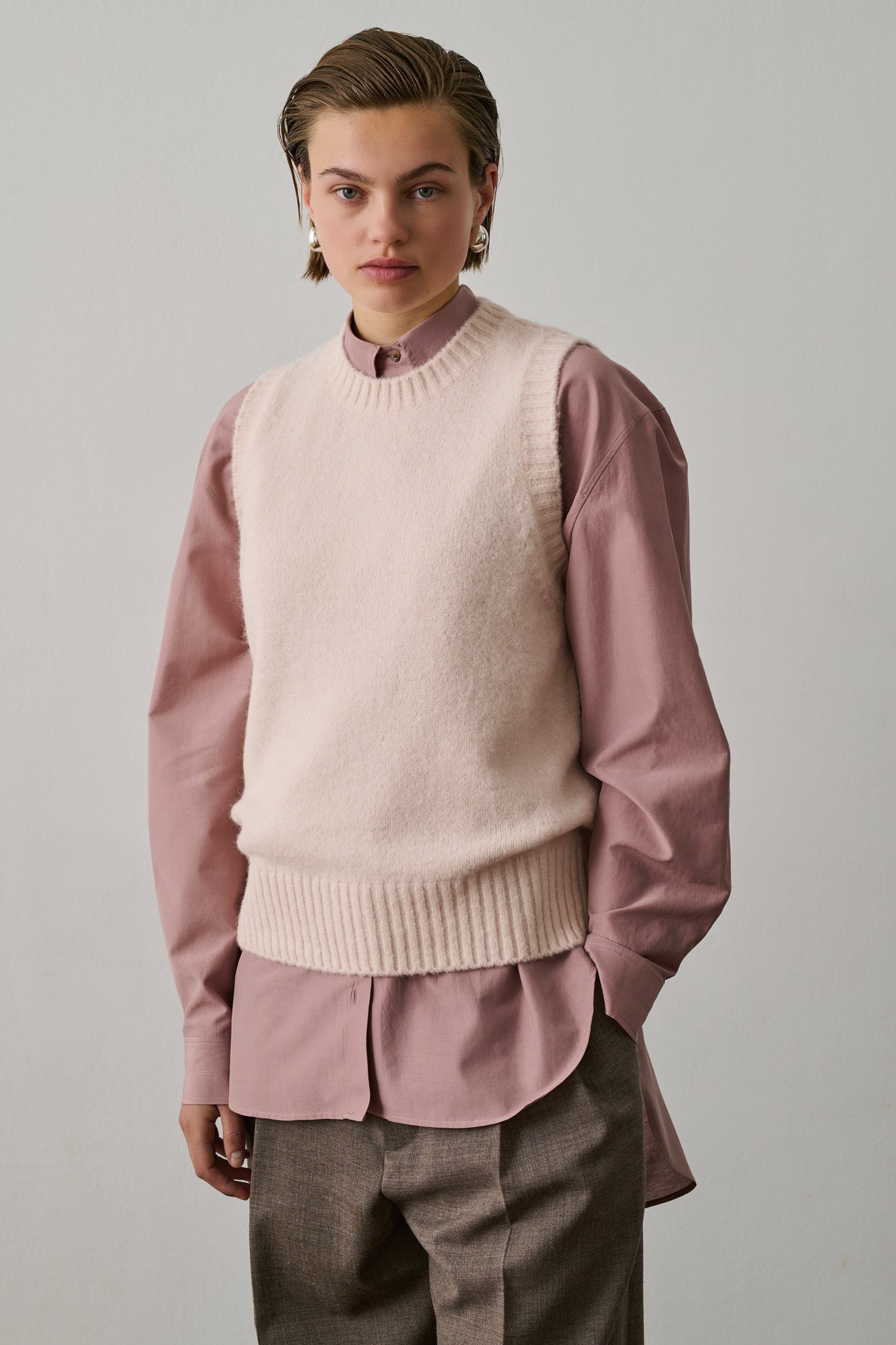 Pull Namaste - Rose Pâle - Femme vue 2
