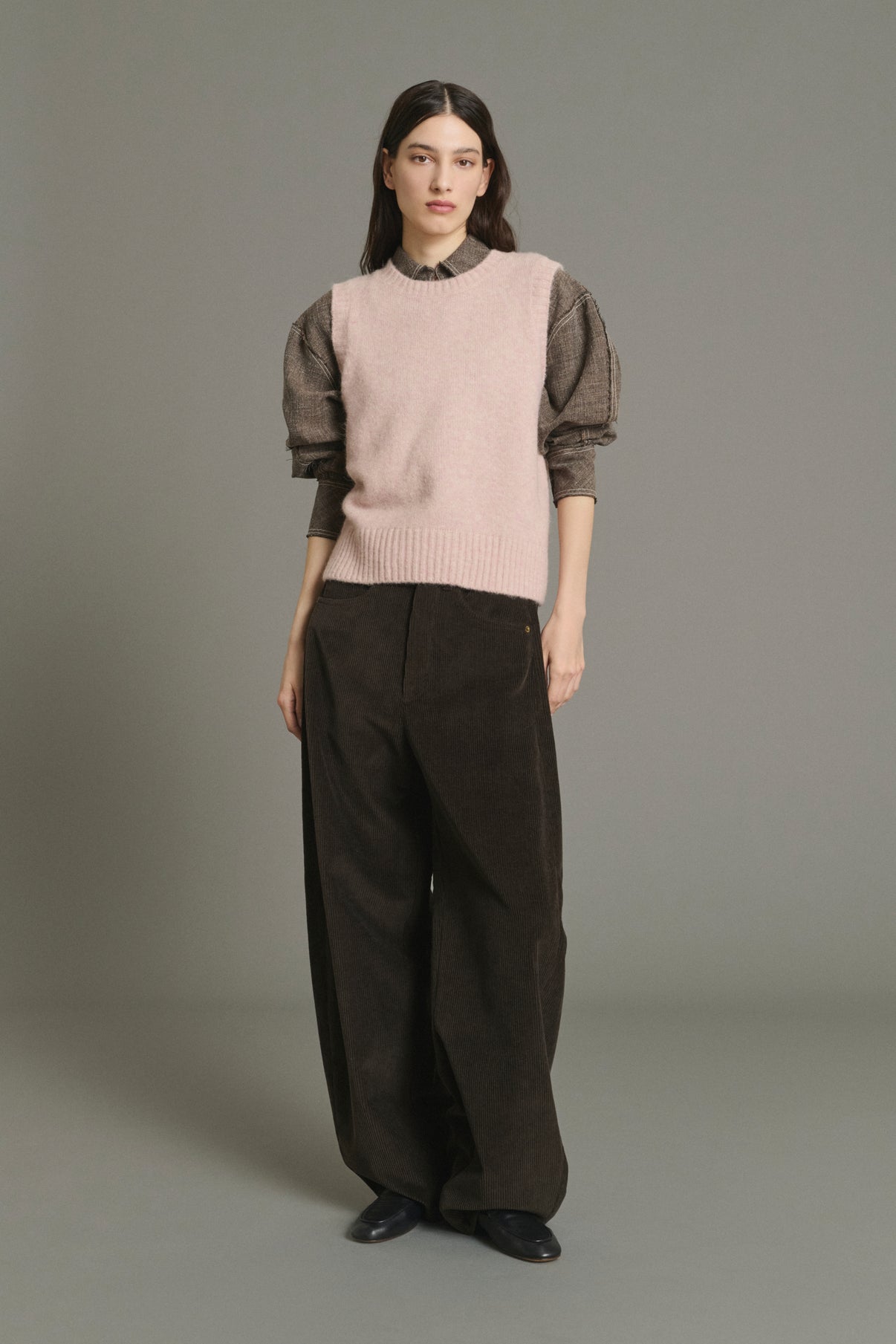 Pull Namaste - Rose Pâle - Laine - Femme vue 1