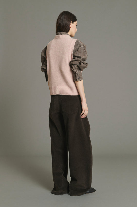 Pull Namaste - Rose Pâle - Laine - Femme