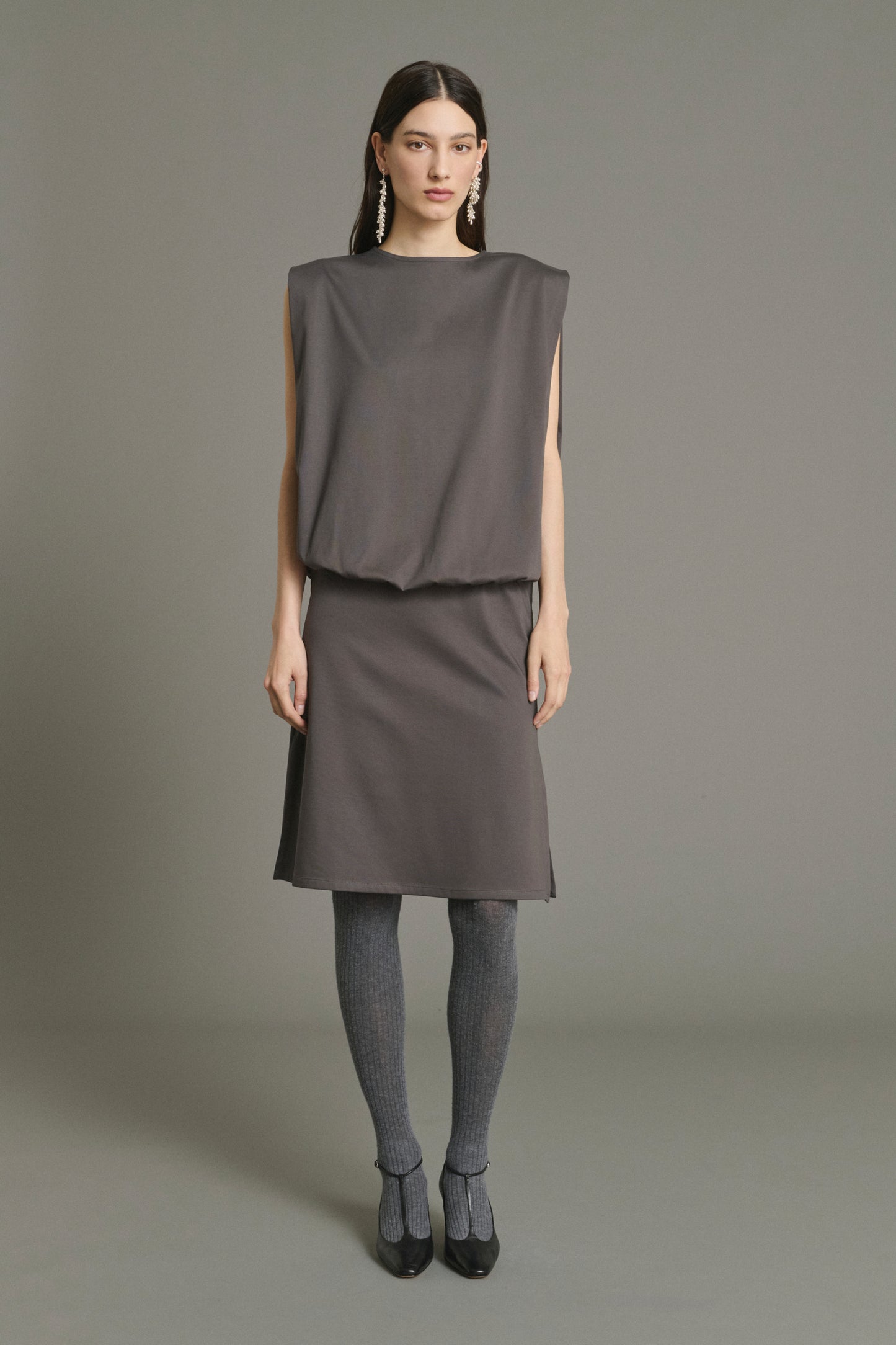 Vestido Jolene - Pizarra - Algodón - Mujer