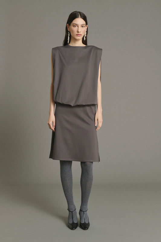 Vestido Jolene - Pizarra - Algodón - Mujer