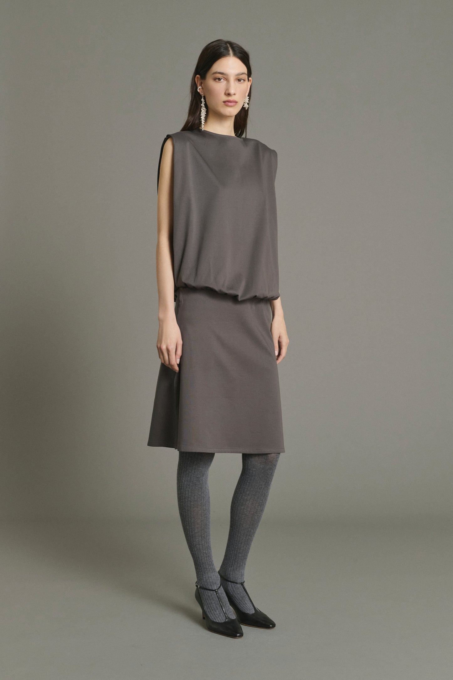Vestido Jolene - Pizarra - Algodón - Mujer