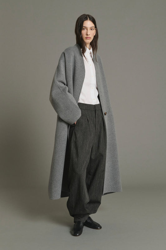 Manteau Harrow - Gris Clair - Laine - Femme