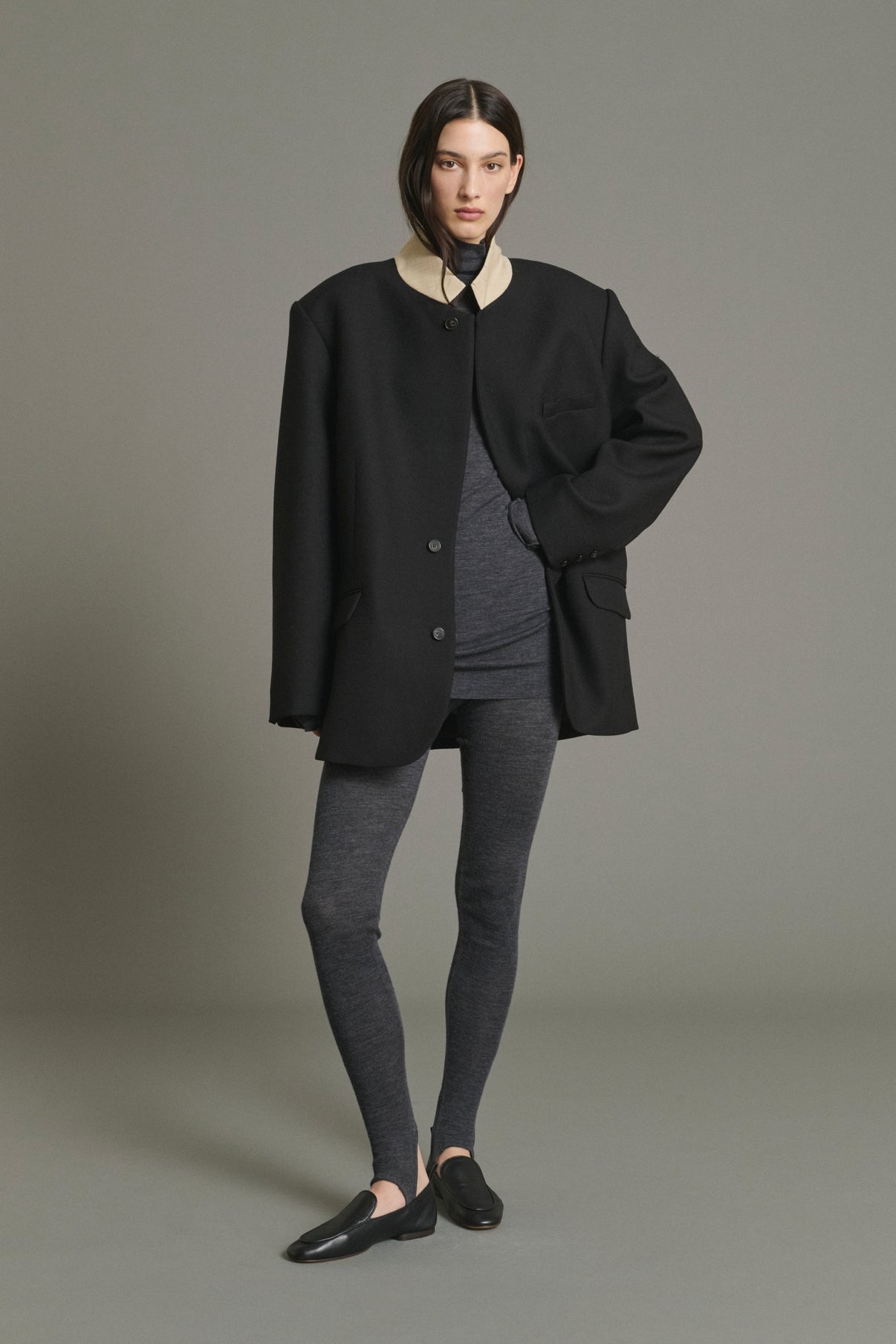 Mocasines Nine - Negro - Cuero - Mujer vue 3
