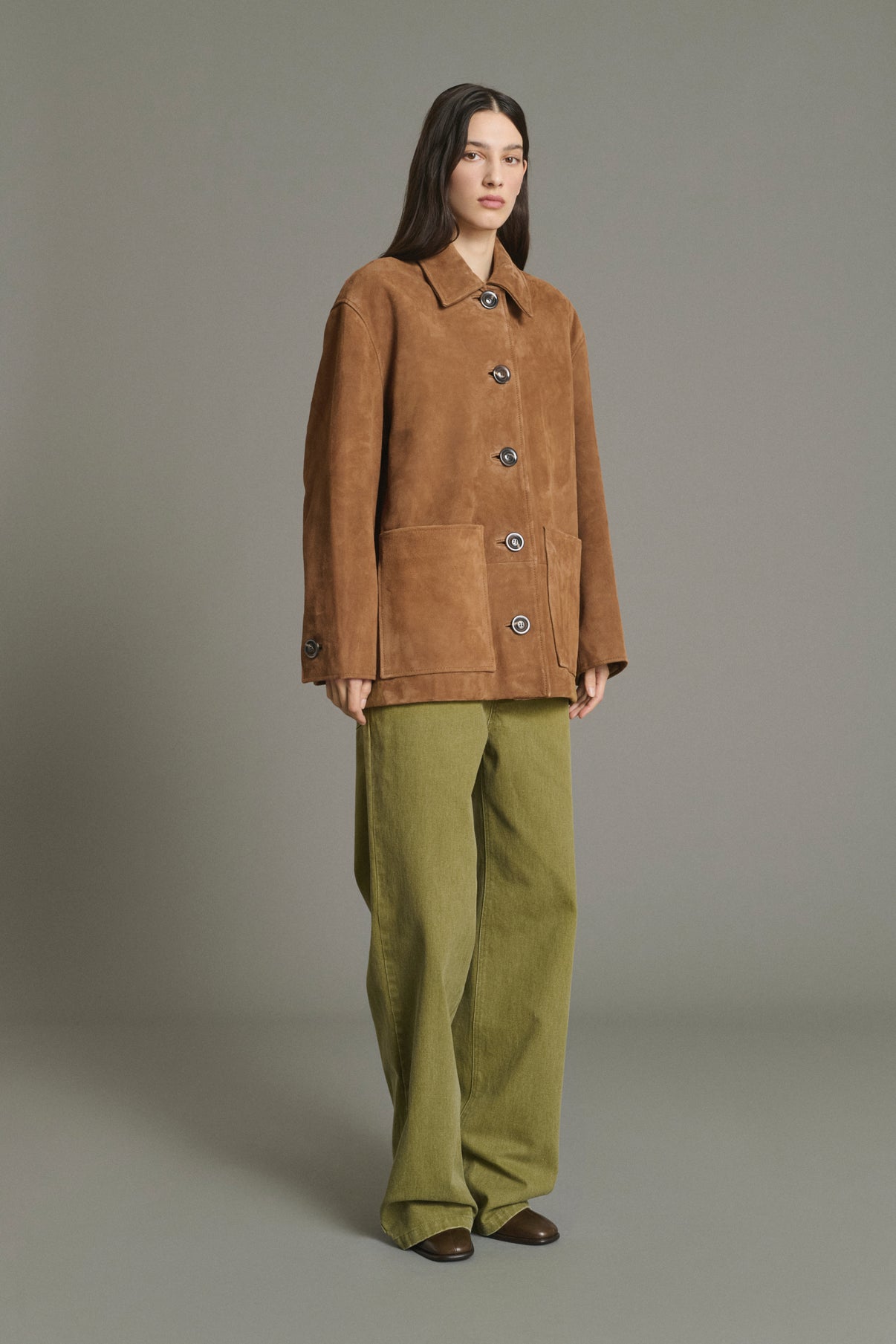 Veste Vincenzo - Naturel Croûte de Cuir Femme - Soeur vue 1