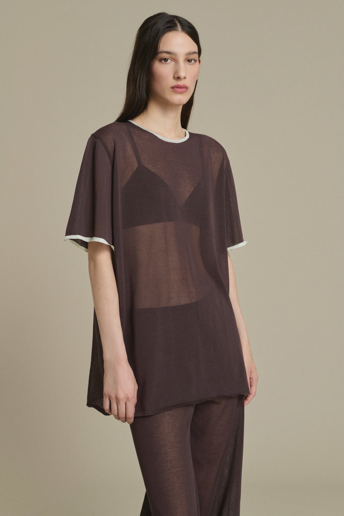 Camiseta Dua chocolate en punto Soeur & TL180 - Soeur vue 1