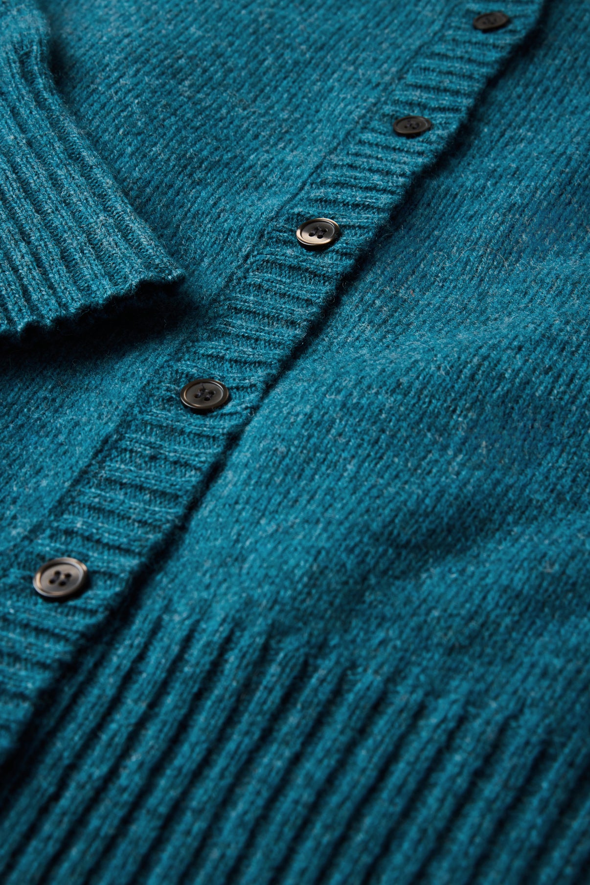 Cárdigan Fugu - Azul Persa - Lana Merino - Mujer vue 6