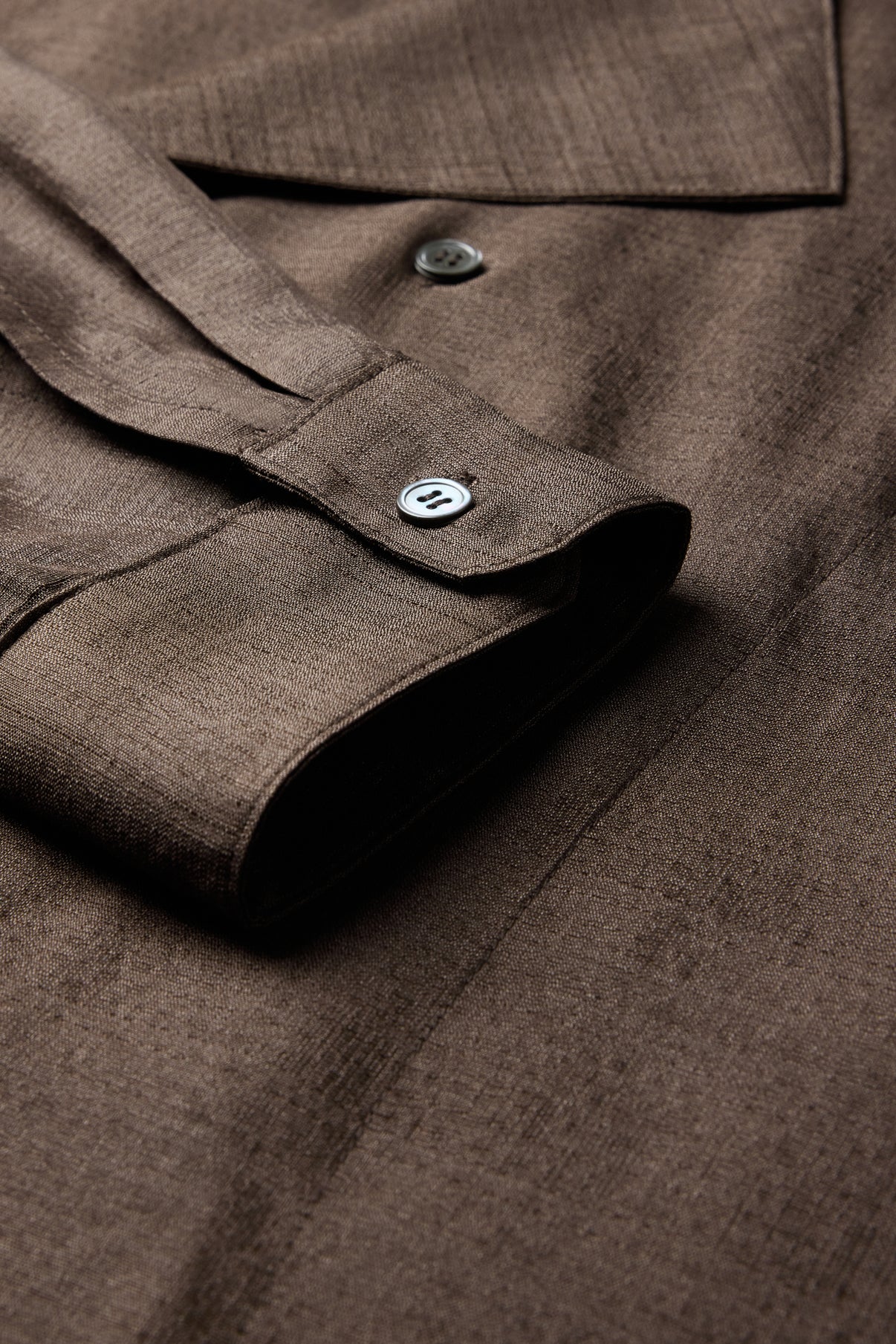 Blouse Hampton - Marron Foncé - Soie - Femme vue 7