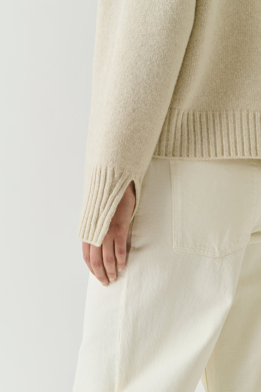 Jersey Will - Crudo jaspeado - Lana merino - Mujer