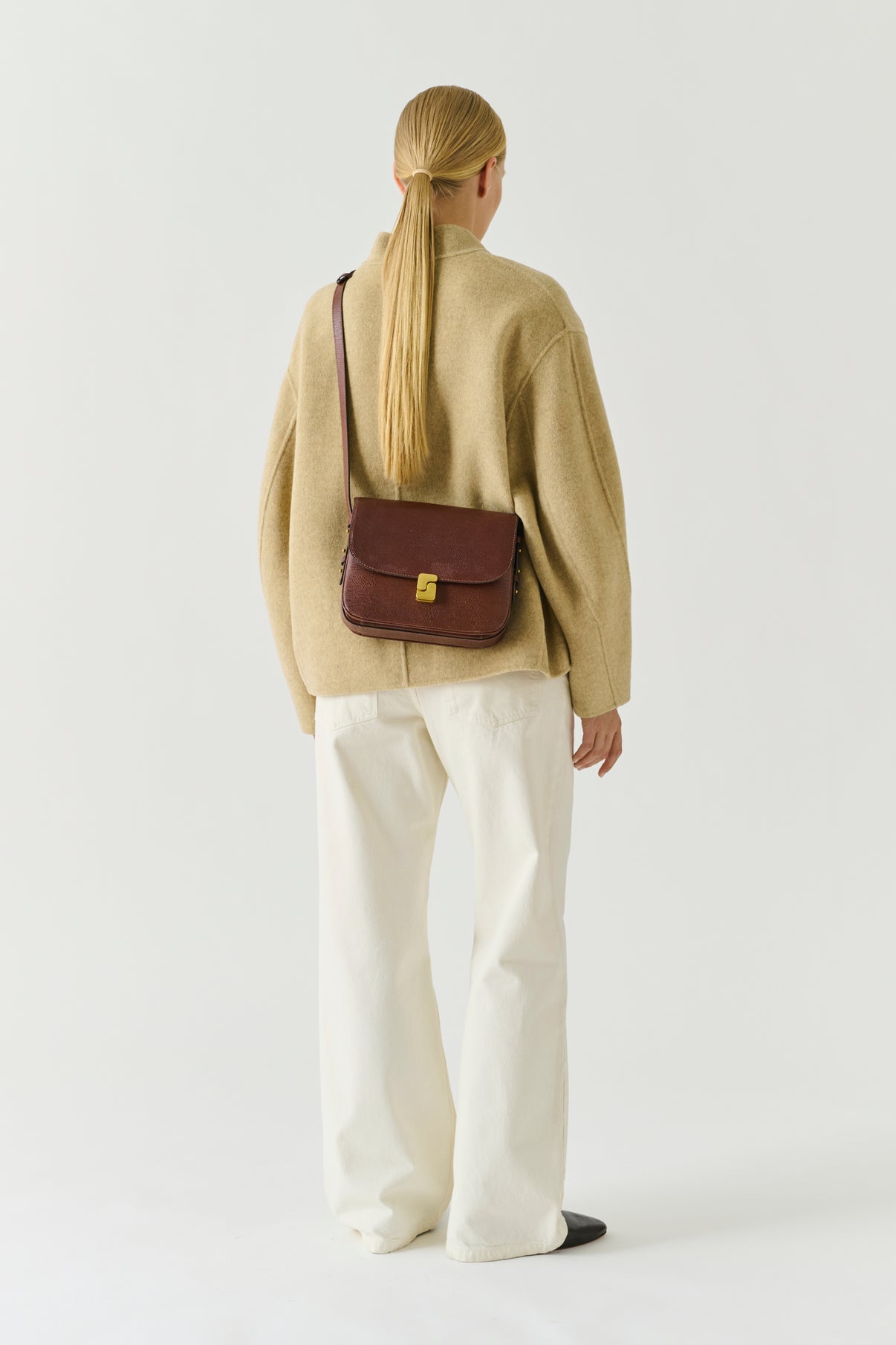 Sac Bellissima Maxi - Cognac Cuir - Soeur vue 3