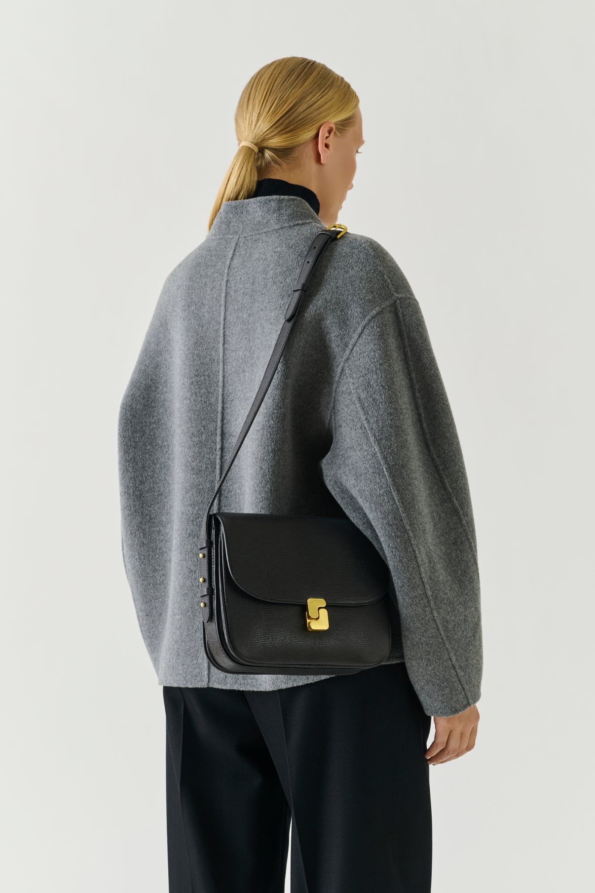 Sac Bellissima Maxi - Noir - Cuir - Femme vue 2