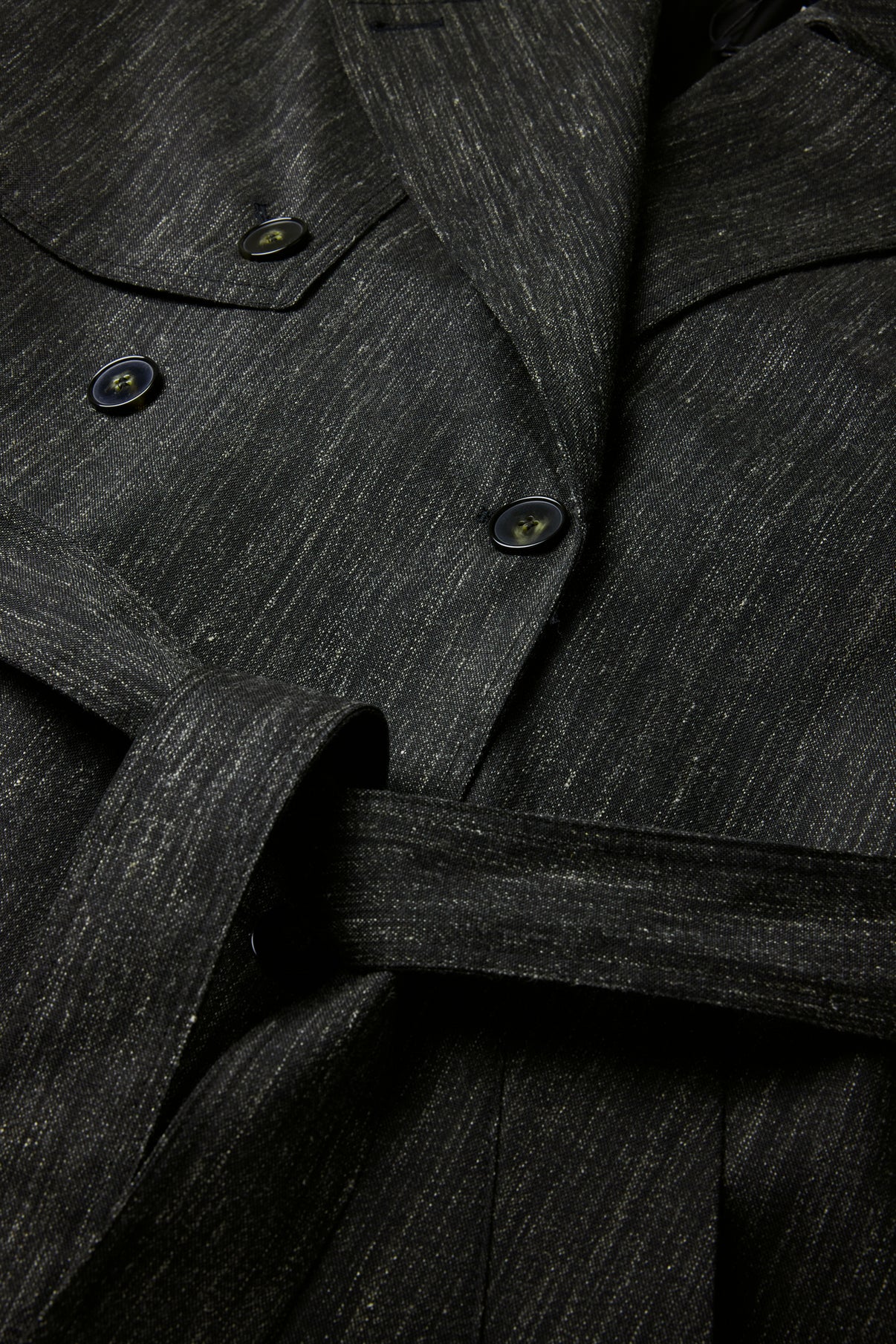 Trench Jourdain - Gris Antracita - Lana - Mujer vue 7