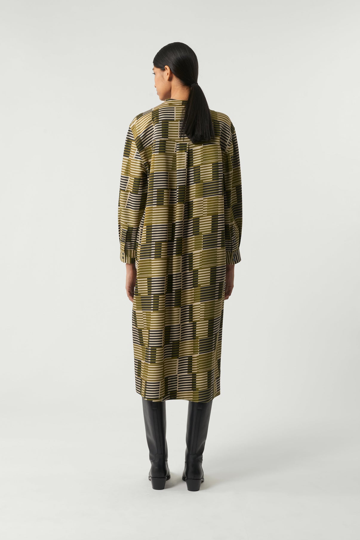 ROBE PHILOMENE KAKI vue 2