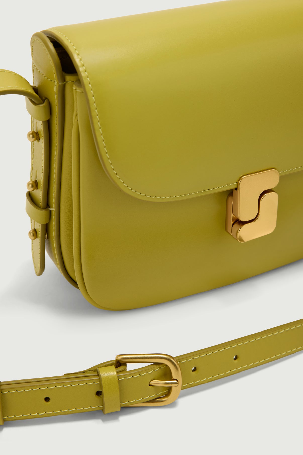 Bolso Bellissima Mini - Amarillo neón - Cuero - Mujer vue 4