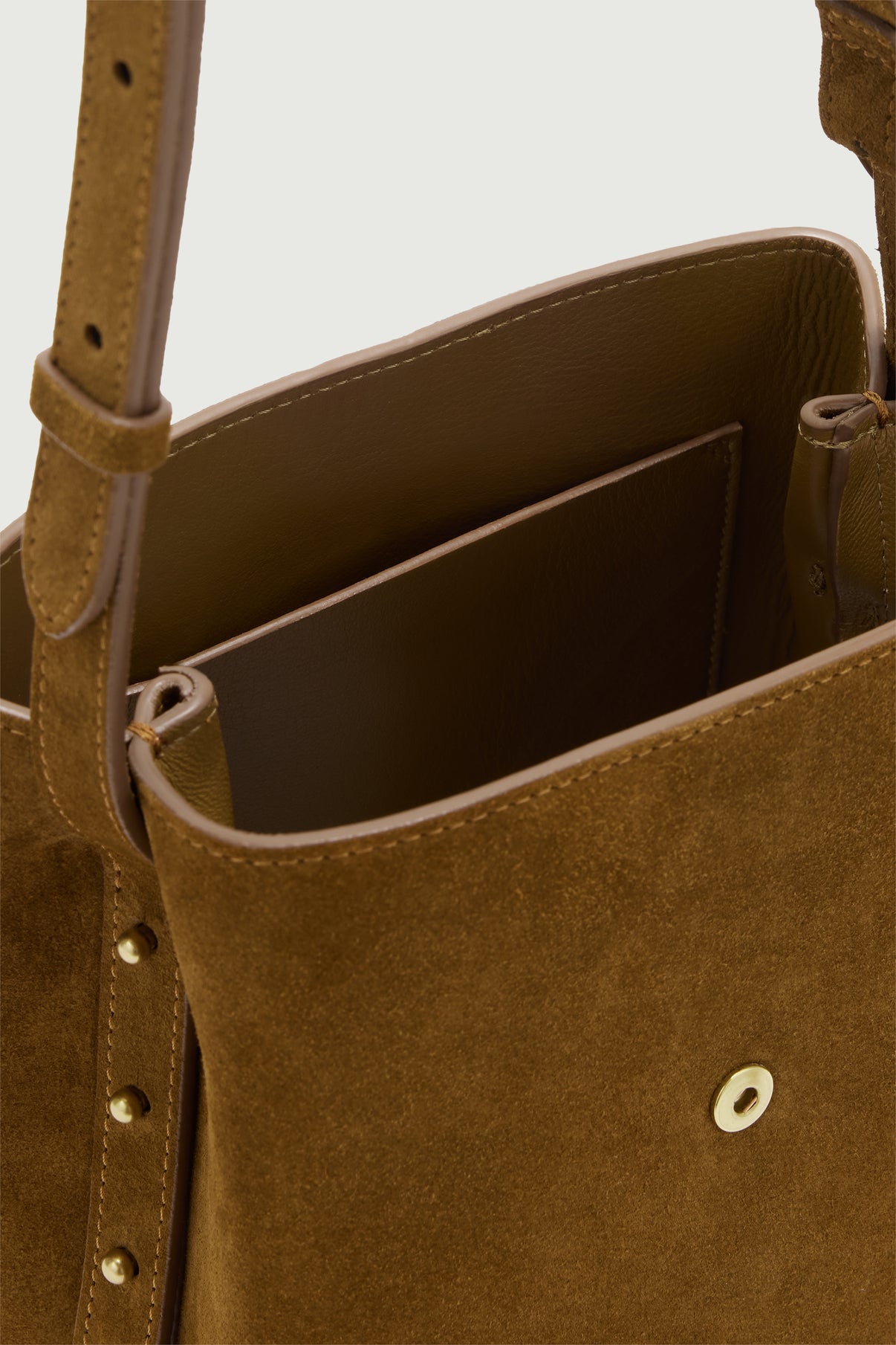Bolso Bello Mini - Caramelo - Cuero - Mujer vue 4