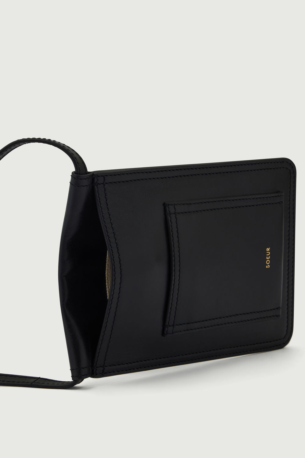 Pochette Baldy - Noir - Cuir - Femme